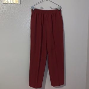 Bend Over vintage maroon casual pull On pants